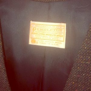 Pendelton wool Portland Oregon tailored coat